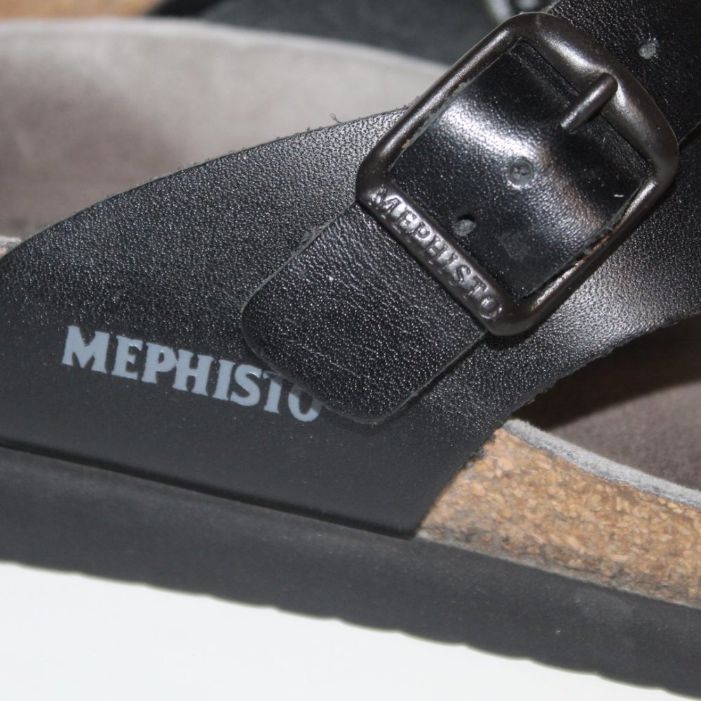 Mephisto Sandals Women 36 = US 6 Leather Black_11